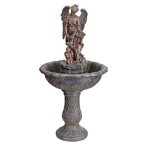 Design Toscano Heavenly Moments Angel Garden Decor Fountain