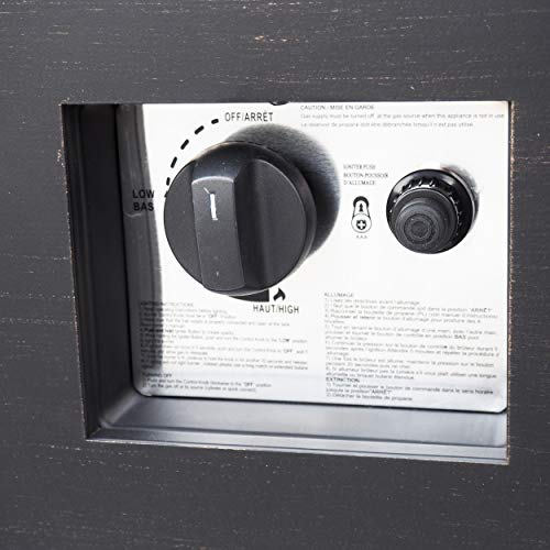 Christopher Knight Home 312976 Sidney Outdoor 40-Inch Square Fire Pit with Tank Holder, Brushed Brown