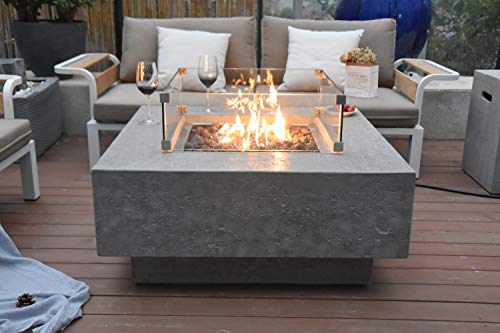 Elementi Manhattan Cast Concrete Fire Pit - NG