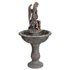 Water Fountain - Nearly 4 Foot Tall Heavenly Moments Angel Garden Decor Fountain - Outdoor Water Feature