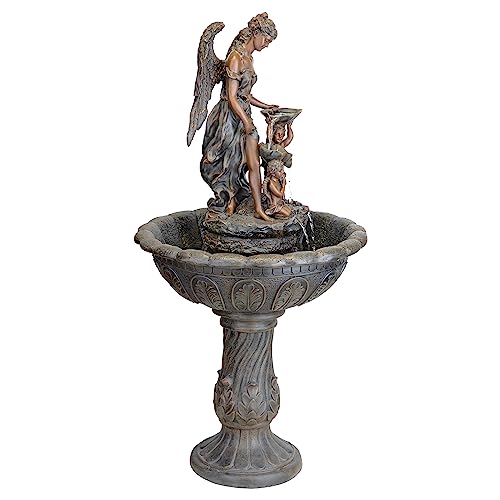 Design Toscano Heavenly Moments Angel Garden Decor Fountain