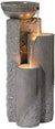 Lamps Plus Outdoor Floor Water Fountain 34 1/2" High Cascading Marble Finish Bowls LED