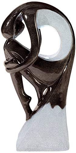 Graceful Form Modern Zen Outdoor Floor Water Fountain with Light LED 43" High for Yard Garden Patio Deck Home - John Timberland