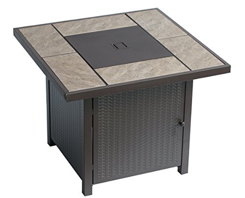 BALI OUTDOORS Propane Gas Fire Pit Table, 32 inches 50,000 BTU