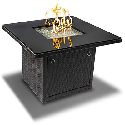 Outland Living 410 Series - 36-Inch Outdoor Propane Gas Fire Table, Slate Grey/Square