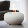 Terra Flame White Table Top Fire Bowl