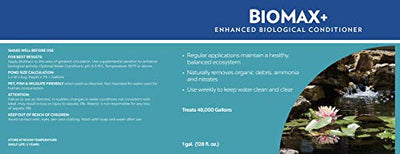 Atlantic Water Gardens Biomax+ WTBM1G Enhanced Biological Conditioner, 1 gal, clear