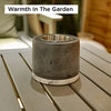 ROUNDFIRE Concrete Tabletop Fire Pit - Fire Bowl, Mini Personal Fireplace for Indoor and Outdoor use.