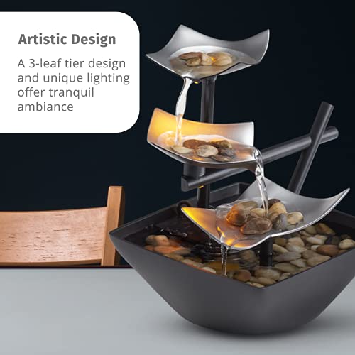 Homedics Indoor 3-Tier Relaxation Tabletop Fountain
