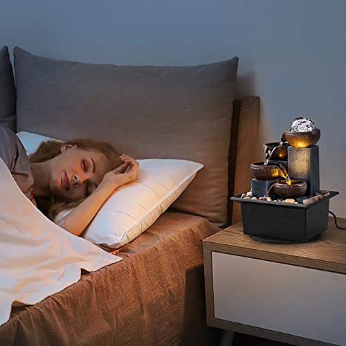 Tabletop Fountain 4 Level Waterfall