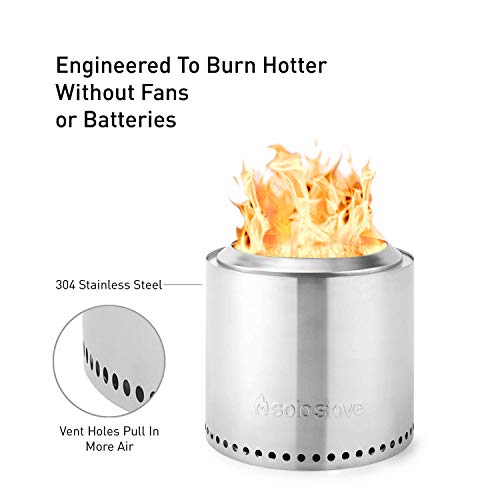 Solo Stove Ranger Outdoor Fire Pit Stainless Steel Portable Fire Pits for Wood Burning and Low Smoke great Fire Pit for S'mores and Hot Dogs