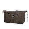 Christopher Knight Home 315620 Arnton Fire Pit, Wooden Brown