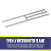 American Fire Glass H-Burner Kit for Natural Gas, 30" x 6"
