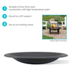 Sunnydaze Outdoor Replacement Fire Bowl for DIY or Existing Fire Pits - Steel with High-Temperature Paint Finish - Round Wood-Burning Pit - 23-Inch