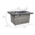 Best Choice Products 52in Gas Fire Pit Table, 50,000 BTU Outdoor Wicker Patio Propane Firepit w/Aluminum Tabletop, Glass Wind Guard, Clear Glass Rocks, Cover, Hideaway Tank Holder, Lid - Gray