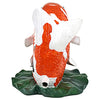 Design Toscano EU59307 Kohaku Asian Koi Piped Spitter Statue,orange