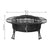 Sunnydaze Four Star Outdoor Wood Burning Fire Pit Table