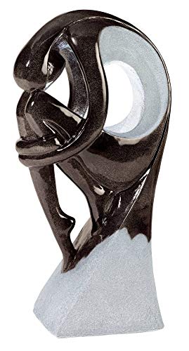 Graceful Form Modern Zen Outdoor Floor Water Fountain with Light LED 43" High for Yard Garden Patio Deck Home - John Timberland