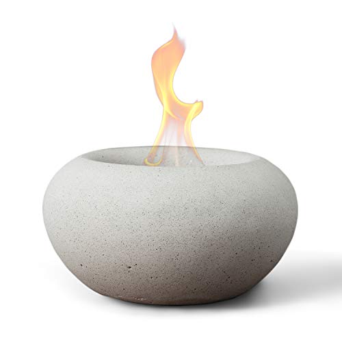 Terra Flame White Table Top Fire Bowl
