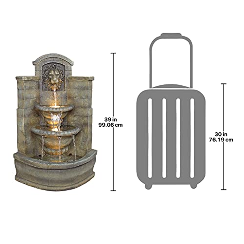 Water Fountain with Halogen Light