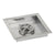 American Fireglass SS-SQPKIT-N-12 Natural Gas 12" Square Stainless Steel Drop-in Pan with Spark Ignition Kit (6" Fire Pit Ring)