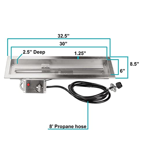 Celestial 30" x 6" CSA Certified Fire Pit Burner Kit