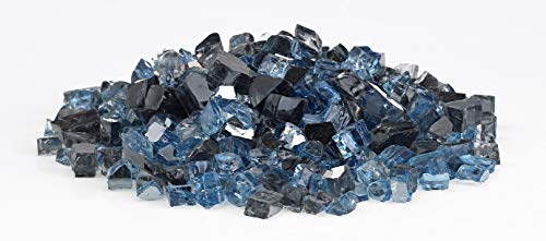 American Fireglass 1/2" Maui Breeze Reflective Fire Glass, 20 lb. Bag