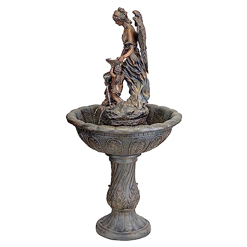 Design Toscano Heavenly Moments Angel Garden Decor Fountain