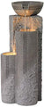 Lamps Plus Outdoor Floor Water Fountain 34 1/2" High Cascading Marble Finish Bowls LED