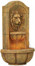 John Timberland Lion Head Roman Outdoor Wall Water Fountain LED Lights