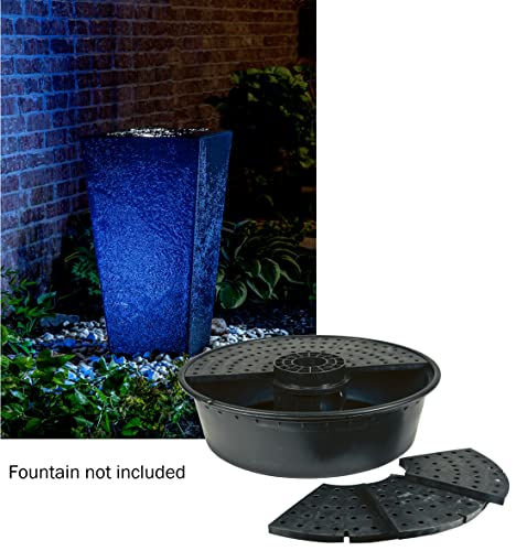 Little Giant DFB36 36-Inch Disappearing Water Fountain Basin, Supports Up to 2,000 lbs, Black, 566517
