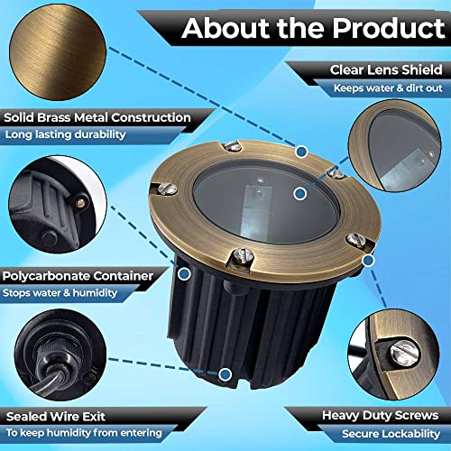 MIK Solutions LED Spot Lights Outdoor Landscape Lighting Well Lights