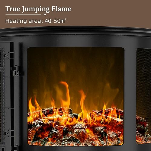 ZIONHEAT Infrared Heating Electric Fireplace Stove