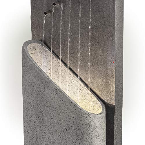 Alpine Corporation Infinity Calming Floor Outdoor Water Fountain Garden
