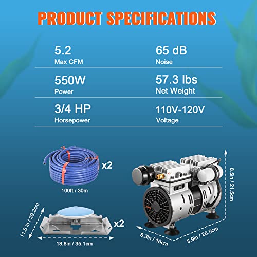 VEVOR Pond Aerator - 550W Power