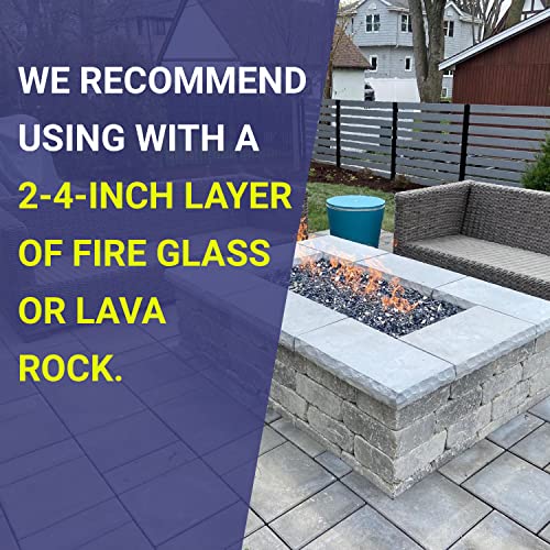 American Fire Glass H-Burner Kit for Natural Gas, 30" x 6"