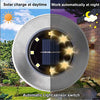 Rayolon Solar Ground Lights, Waterproof Solar Garden Lights  (12 Pack Warm Light)