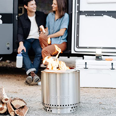 Solo Stove Ranger Backyard Bundle Portable Outdoor Fire Pit Stainless Steel Firepot for Wood Burning and Low Smoke Great Fire Pits for Outside | 15x12.5 Inch Firepot Accessories