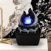 WICHEMI Water Fountain Indoor Fountains with Illuminated Rolling Ball, Feng Shui Zen Tabletop Waterfall Fountains Calming Water Sound Relaxation Fountain for Home Office Decor (Style 1)