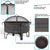 Sunnydaze Large Bronze Cauldron Outdoor Fire Pit Bowl