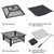 Yaheetech Multifunctional Fire Pit Table