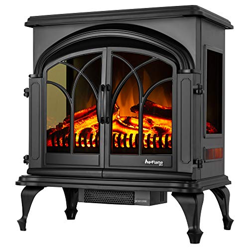 e-Flame USA 28" XL Denali Portable Freestanding Electric Fireplace Stove