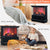Tangkula 27 Inch Freestanding Fireplace, 1400W Electric Fireplace Heater