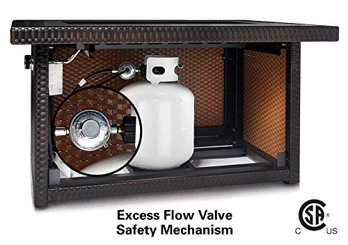 Outland Living Series 403-Espresso Brown Fire Table, Espresso Brown/50,000 BTU