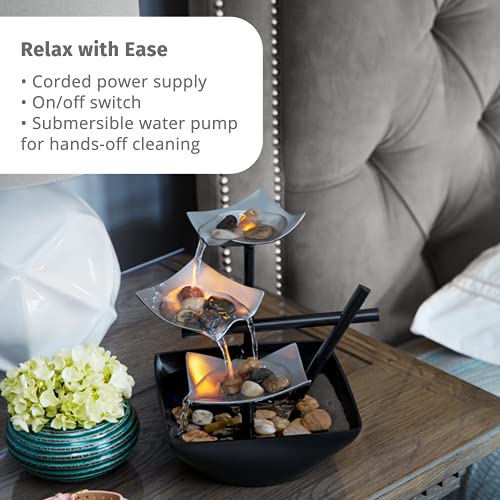 Homedics Indoor 3-Tier Relaxation Tabletop Fountain