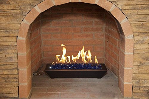 American Fireglass 1/2" Azuria Reflective Fire Glass, 20 lb. Bag