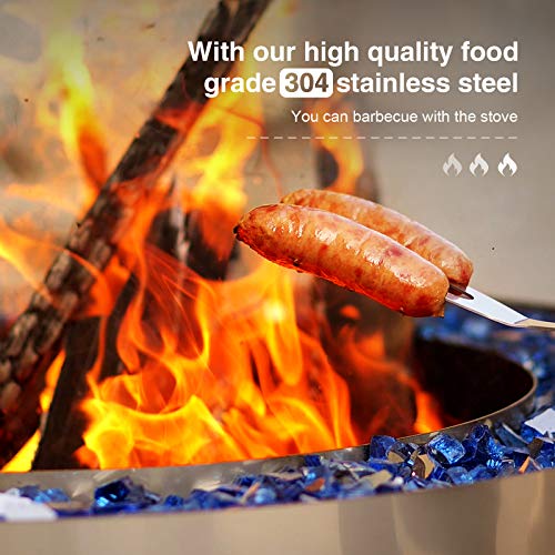 U-MAX Outdoor Smokeless 28.5" Fire Pit