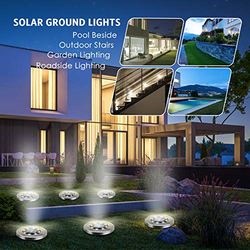 OULONGER Solar Outdoor Lights,Upgraded Waterproof Solar Garden Pathway Lights - 12 Pack