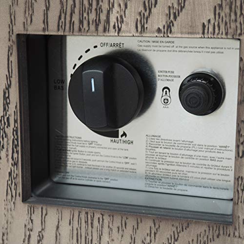 Christopher Knight Home 312829 Abraham Outdoor 40-Inch Square Fire Pit with Tank Holder, Concrete