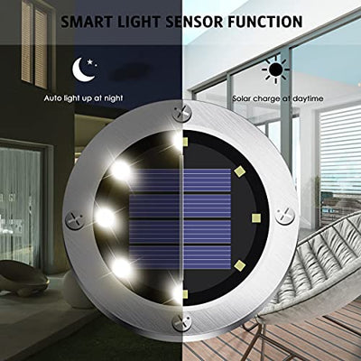 OULONGER Solar Outdoor Lights,Upgraded Waterproof Solar Garden Pathway Lights - 12 Pack